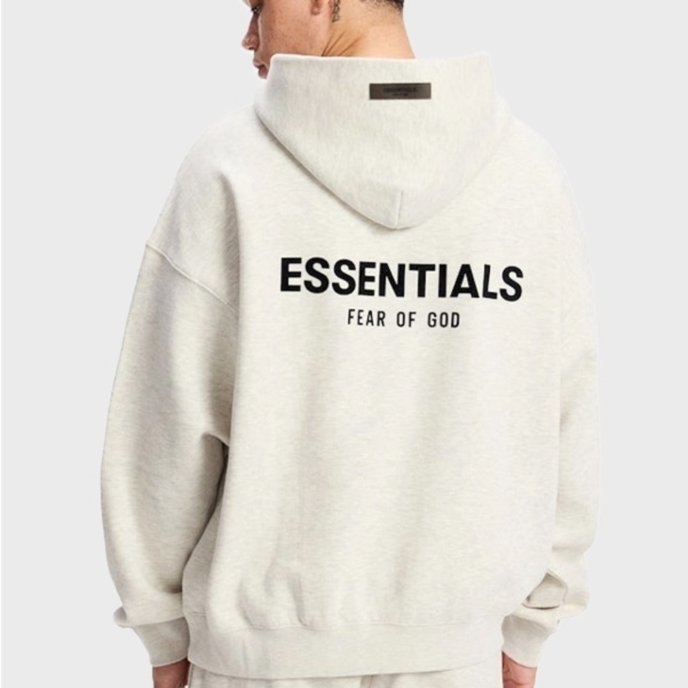 Fear Of God Essential Hoodies - Light Oat